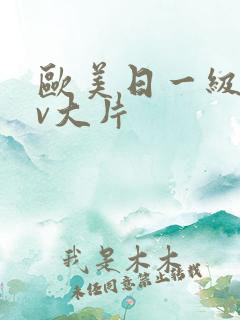 欧美日一级特黄v大片