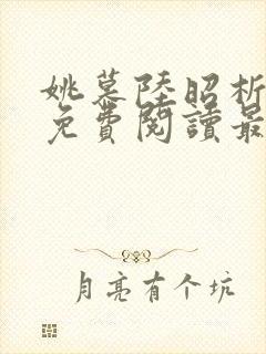 姚慕陆昭析小说免费阅读最新章节