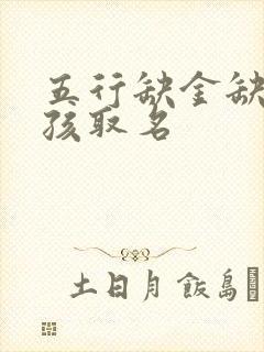 五行缺金缺火男孩取名