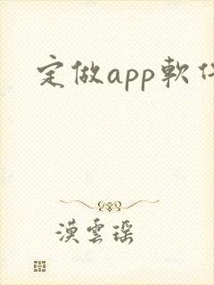 定做app软件