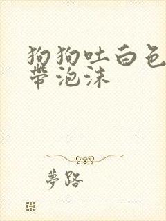 狗狗吐白色粘液带泡沫