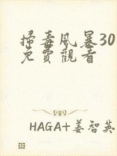 扫毒风暴30集免费观看