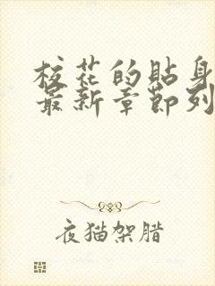 校花的贴身高手最新章节列表阅读