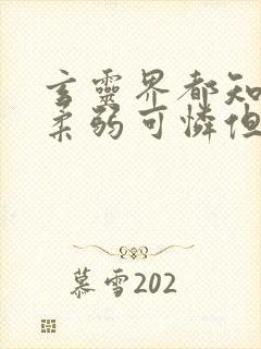 玄灵界都知道我柔弱可怜但能打阅读全