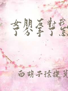 女朋友对我失望了分手了怎么挽回