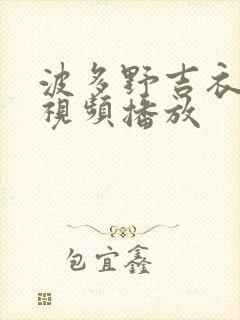 波多野吉衣在线视频播放