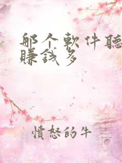 那个软件听小说赚钱多