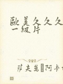 欧美久久久久久一级片