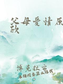 父母爱情原著安欣