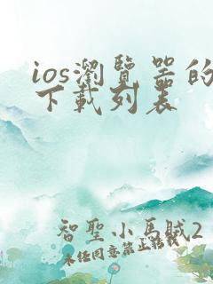 ios浏览器的下载列表