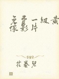 免费一级黄色录像影片