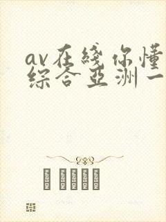 av在线你懂的综合亚洲一区