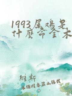 1993属鸡是什么命金木水火土