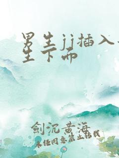 男生jj插入女生下面