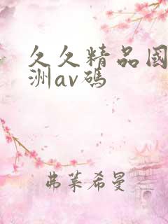 久久精品国产亚洲av码