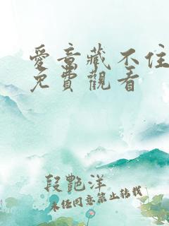 爱意藏不住短剧免费观看