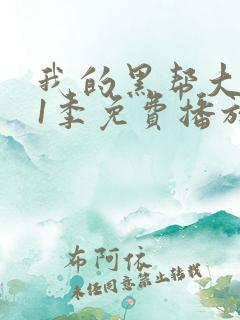 我的黑帮大佬第1季免费播放