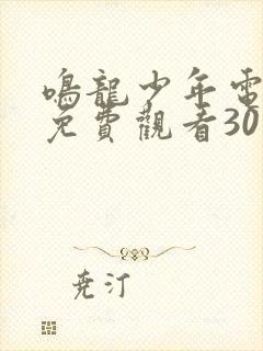 鸣龙少年电视剧免费观看30集高清