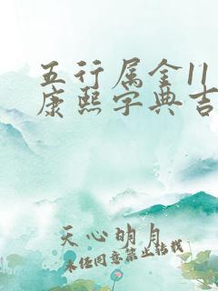 五行属金11画康熙字典吉祥字