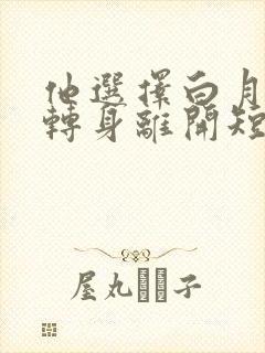 他选择白月光我转身离开短剧免费观看