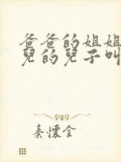 爸爸的姐姐的女儿的儿子叫我什么