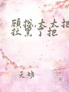 顾总,太太把你拉黑了把