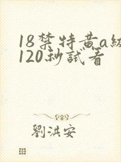 18禁特黄a级120秒试看