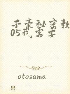 子豪秘密教学105我需要