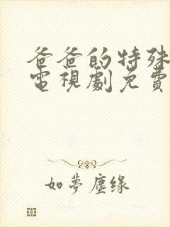 爸爸的特殊治疗电视剧免费观看