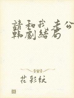 请和我老公结婚韩剧结局