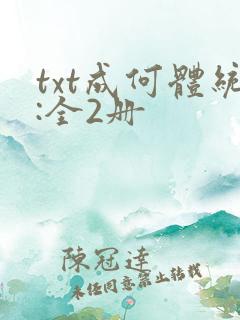 txt成何体统:全2册