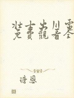 壮士出川电视剧免费观看全集