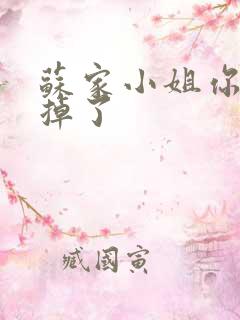 苏家小姐你老公掉了