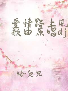 爱情路上风雨多歌曲原唱dj