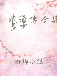 藏海传 全集有多少