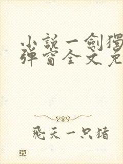 小说一剑独尊无弹窗全文免费阅读
