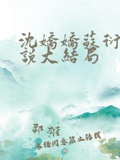 沈娇娇苏衍庭小说大结局