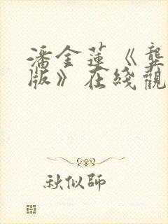 潘金莲《龚玥菲版》在线观看