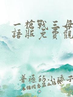 一枪战三母3国语版免费观看