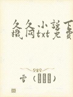 久久小说下载手机网txt免费下载