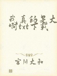 我真的是大反派啊txt下载