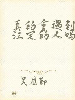 真的会遇到命中注定的人吗