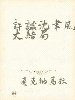 许谧沈聿风小说大结局