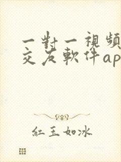 一对一视频聊天交友软件app