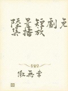 陆晨短剧免费全集播放