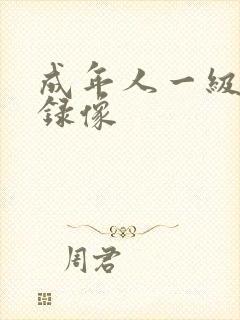 成年人一级黄色录像