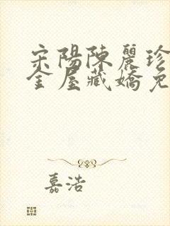 宋阳陈丽珍小说金屋藏娇免费阅读