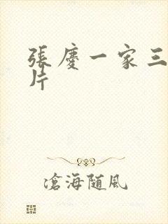 张庆一家三口照片