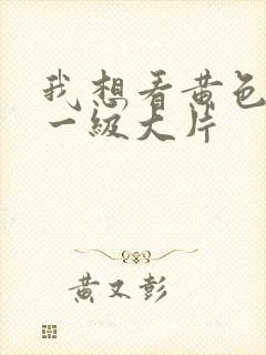 我想看黄色录像一级大片