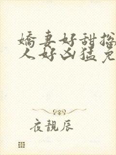 娇妻好甜总裁大人好凶猛免费小说